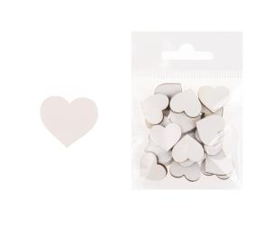Opakowanie Dekoracja drewniana 24szt Serce średnie