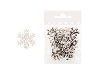 Opakowanie Dekoracja drewniana 24szt Śnieżka