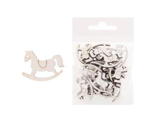 Dekoracja drewniana 24szt Zabawka. Wydawca: CRESCO. Multiszop.pl Opakowanie Dekoracja drewniana 24szt Zabawka