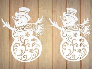 Opakowanie Dekoracja piankowa bałwanek 2 sztuki