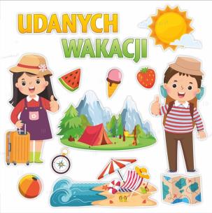 Opakowanie Dekoracja szkolna - Udanych wakacji 13el