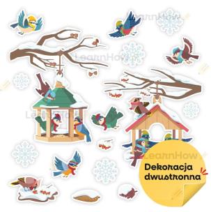 Dekoracja zimowa - Karmniki na gałęzi 19el. Wydawca: LearnHow. Multiszop.pl Opakowanie Dekoracja zimowa - Karmniki na gałęzi 19el