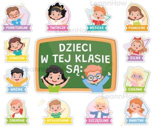 Dekoracje klasowe - W tej klasie dzici są. Wydawca: LearnHow. Multiszop.pl Opakowanie Dekoracje klasowe - W tej klasie dzici są