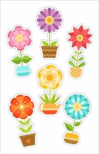 Dekoracje okienne dwustrone - Kwiatki... 6szt. Wydawca: LearnHow. Multiszop.pl Opakowanie Dekoracje okienne dwustrone - Kwiatki... 6szt