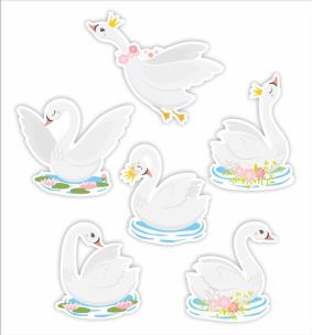Dekoracje okienne dwustrone - Łabędzie 01 6szt. Wydawca: LearnHow. Multiszop.pl Opakowanie Dekoracje okienne dwustrone - Łabędzie 01 6szt