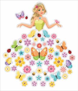 Opakowanie Dekoracje okienne dwustronne - Pani Wiosna 58el