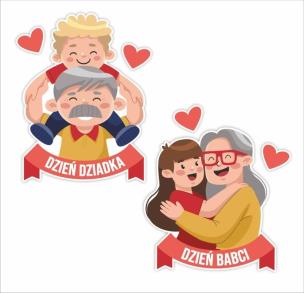 Opakowanie Dekoracje okienne dwustronne - Wnuki 6el