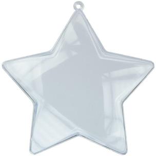 Opakowanie Dekoracje plastikowe gwiazdy 105mm 6szt