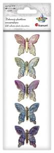 Opakowanie Dekoracje samoprzylepne 3D Motyle 5szt