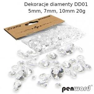 Opakowanie Dekoracyjne diamenty 5-10mm 20g