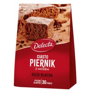 Opakowanie Delecta Ciasto Duża Blacha Piernik 680 g