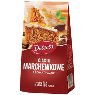 Opakowanie Delecta Ciasto marchewkowe 410 g