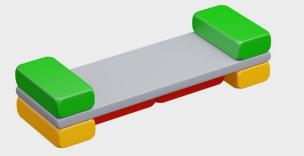 Deska dydaktyczna z cegłam 7el. Wydawca: MARIOINEX. Multiszop.pl Opakowanie Deska dydaktyczna z cegłam 7el