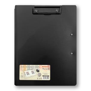Deska z dwoma klipami i okładką A4/A3 czarna. Wydawca: Penmate. Multiszop.pl Opakowanie Deska z dwoma klipami i okładką A4/A3 czarna