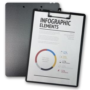 Deska z klipem A4 Morandi czarna PENMATE. Wydawca: Penmate. Multiszop.pl Opakowanie Deska z klipem A4 Morandi czarna PENMATE