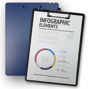 Deska z klipem A4 Morandi granatowa PENMATE. Wydawca: Penmate. Multiszop.pl Opakowanie Deska z klipem A4 Morandi granatowa PENMATE