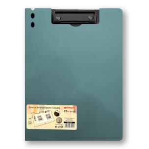 Deska z klipem i okładką A4 Morandi niebieskoszara. Wydawca: Penmate. Multiszop.pl Opakowanie Deska z klipem i okładką A4 Morandi niebieskoszara