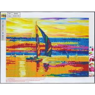 Diamentowa mozaika 5D - Boat 30x40 80893. Wydawca: Centrum. Multiszop.pl Opakowanie Diamentowa mozaika 5D - Boat 30x40 80893