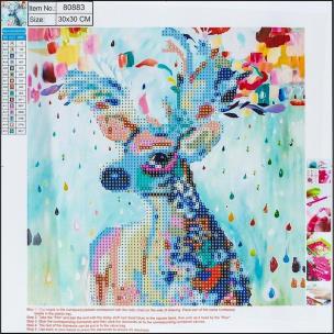 Diamentowa mozaika 5D - Deer 30x30 80883. Wydawca: Centrum. Multiszop.pl Opakowanie Diamentowa mozaika 5D - Deer 30x30 80883
