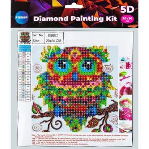 Diamentowa mozaika 5D - Owl 20x20 80862. Wydawca: Centrum. Multiszop.pl Opakowanie Diamentowa mozaika 5D - Owl 20x20 80862