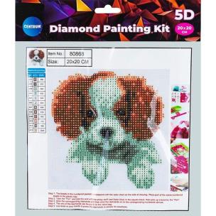 Diamentowa mozaika 5D - Puppy 20x20 80868. Wydawca: Centrum. Multiszop.pl Opakowanie Diamentowa mozaika 5D - Puppy 20x20 80868
