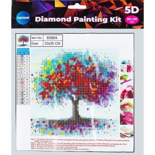 Diamentowa mozaika 5D - Red tree 20x20 80864. Wydawca: Centrum. Multiszop.pl Opakowanie Diamentowa mozaika 5D - Red tree 20x20 80864