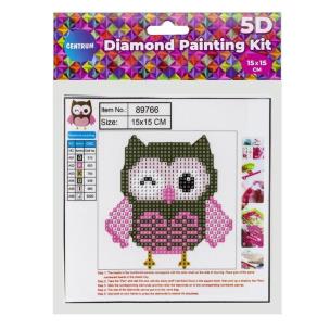 Diamentowa mozaika 5D - Sowa 15x15 89766. Wydawca: Panta Plast. Multiszop.pl Opakowanie Diamentowa mozaika 5D - Sowa 15x15 89766