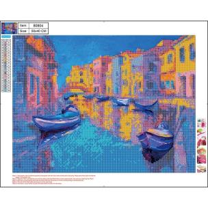 Diamentowa mozaika 5D - Venice 40x50 80904. Wydawca: Centrum. Multiszop.pl Opakowanie Diamentowa mozaika 5D - Venice 40x50 80904