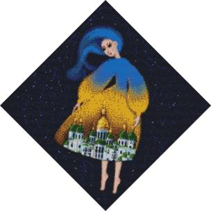 Opakowanie Diamentowa mozaika - Berehynia Sofiiwska 40x40cm