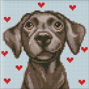 Opakowanie Diamentowa mozaika bez ramy- Czuły przyjaciel Kids