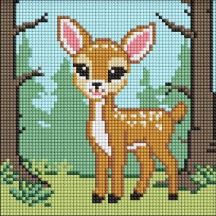 Opakowanie Diamentowa mozaika bez ramy - Magiczny jeleń Kids