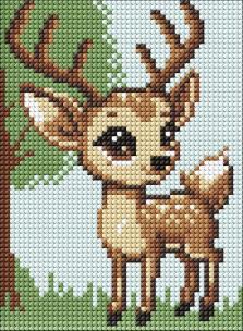 Opakowanie Diamentowa mozaika bez ramy - Renifer 15x20cm