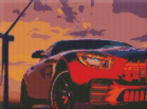 Opakowanie Diamentowa mozaika bez ramy - Stalowa moc 30x40cm