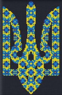 Opakowanie Diamentowa mozaika bez ramy - Symbol Ukrainy 20x30
