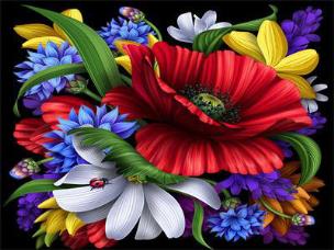 Opakowanie Diamentowa mozaika Bukiet 60144