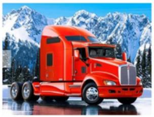 Diamentowa mozaika ciężarówka solo w górach zimą NO-1008768. Wydawca: Norimpex. Multiszop.pl Opakowanie Diamentowa mozaika ciężarówka solo w górach zimą NO-1008768