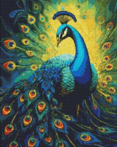 Opakowanie Diamentowa mozaika - Elegancki paw 40x50cm