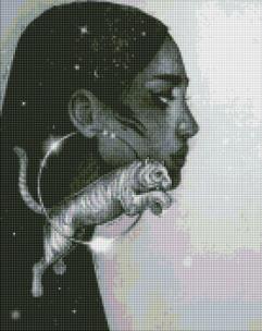 Opakowanie Diamentowa mozaika - Gwiazdozbiór Tygrysa 40x50cm