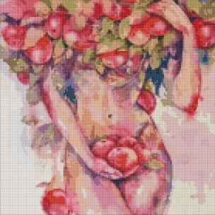 Opakowanie Diamentowa mozaika - Jabłkowa pokusa 40x40cm