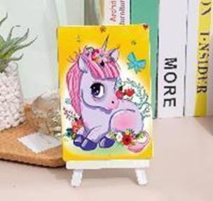 Opakowanie Diamentowa mozaika jednorożec usypiajace maleństwo +sztaluga pak 200