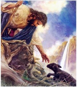 Diamentowa mozaika Jezus ratuje czarną owce NO-1007284. Wydawca: Norimpex. Multiszop.pl Opakowanie Diamentowa mozaika Jezus ratuje czarną owce NO-1007284