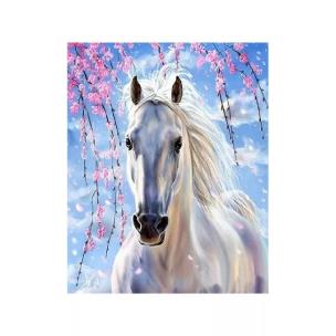 Opakowanie Diamentowa mozaika Koń biały NO-1006708