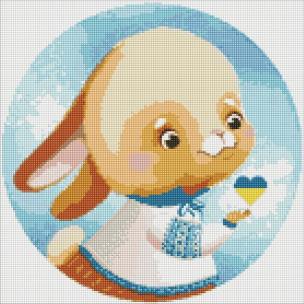 Opakowanie Diamentowa mozaika - Króliczek 40x40cm