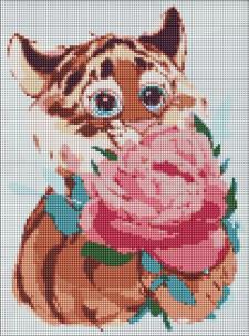 Opakowanie Diamentowa mozaika - Kwiaty dla mamy 30x40cm