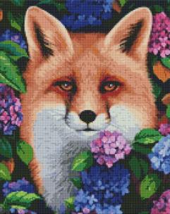 Opakowanie Diamentowa mozaika - Lis w hortensji 40x50cm