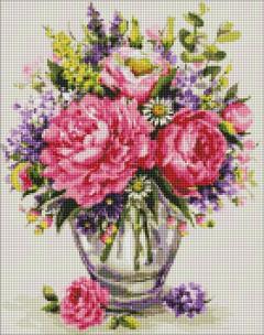 Opakowanie Diamentowa mozaika - Malownicze piwonie 40x50cm