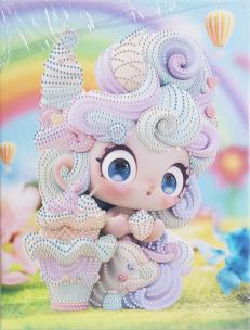 Diamentowa mozaika na ramie słodka dziewczynka z balonami. Wydawca: Norimpex. Multiszop.pl Opakowanie Diamentowa mozaika na ramie słodka dziewczynka z balonami