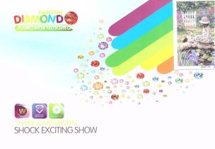 Diamentowa mozaika - Ogród 20x30cm. Wydawca: Fandy. Multiszop.pl Opakowanie Diamentowa mozaika - Ogród 20x30cm