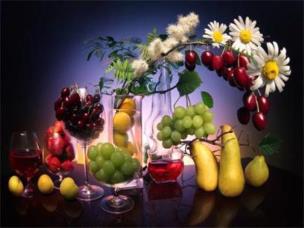 Opakowanie Diamentowa mozaika Owoce i kwiaty 60889