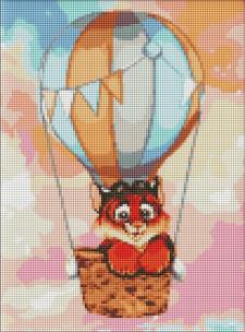 Opakowanie Diamentowa mozaika - Pasiasty podróżnik 30x40cm